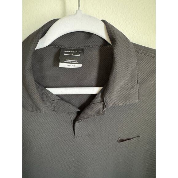 OLD TAG Nike Golf Polo Charcoal Gray Size Large Short Sleeve Men's - Picture 2 of 7